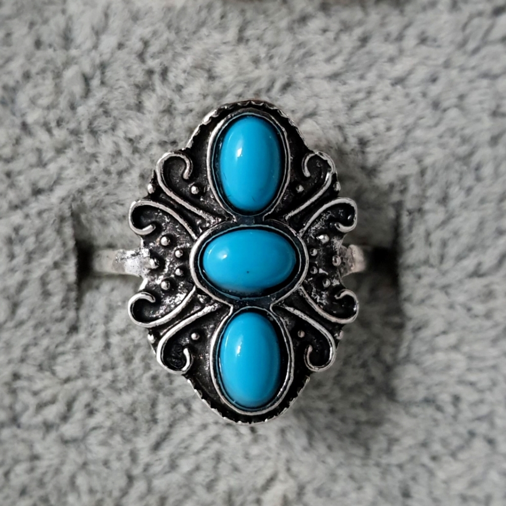 Turquoise Silver Women's Ring